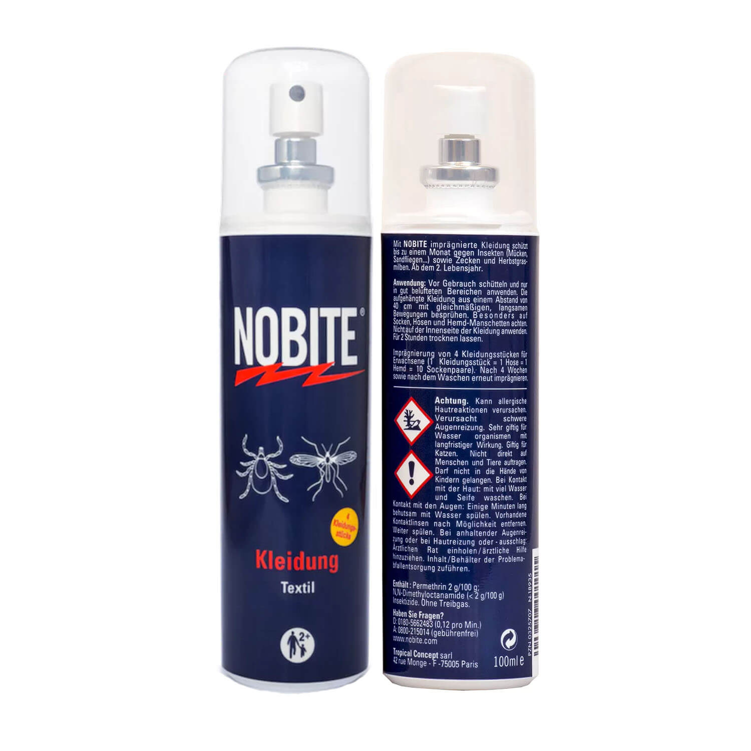 Nobite insectenbescherming Kleding spray 100ml