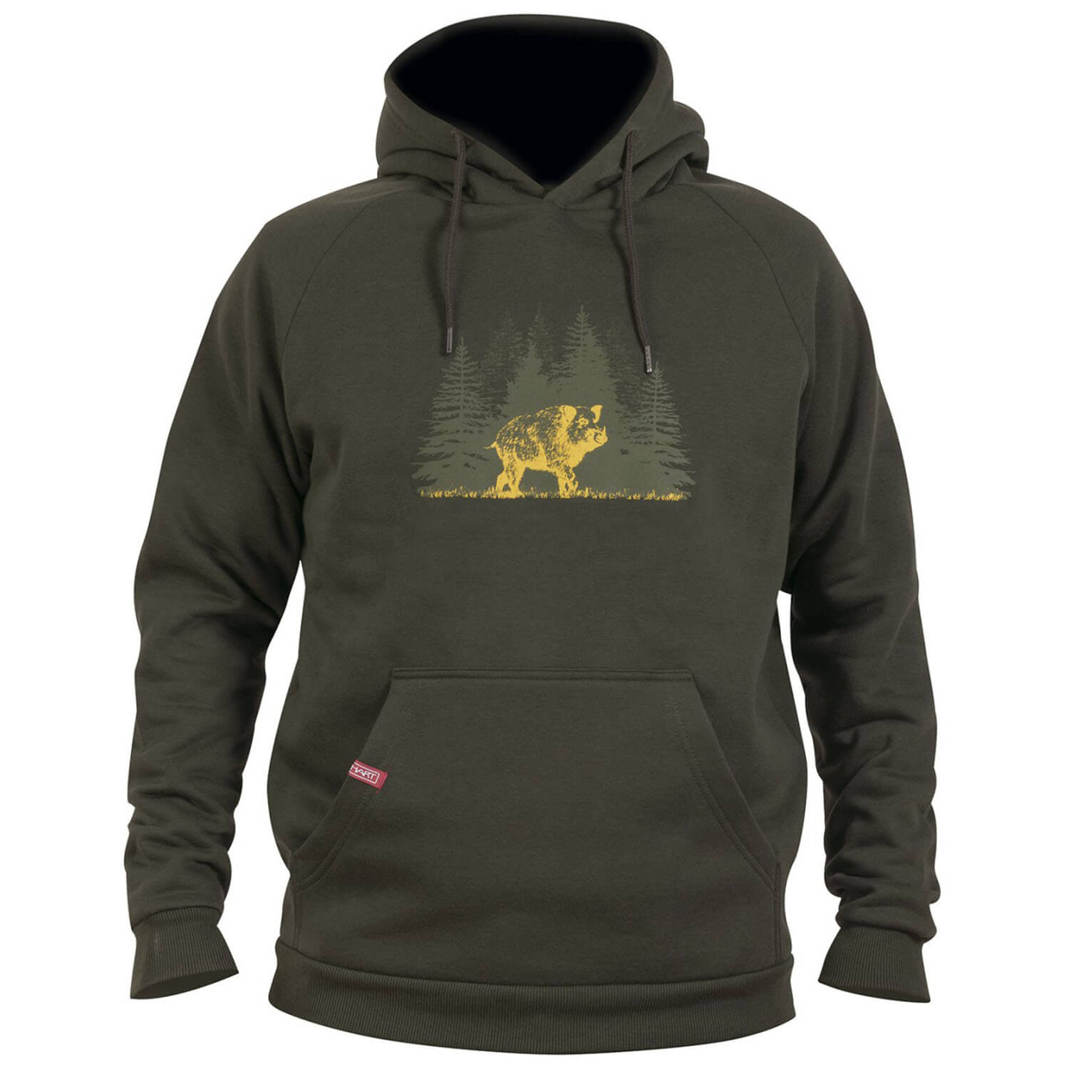  Hart Hoodie Gebrandmerkt Wild Zwijn