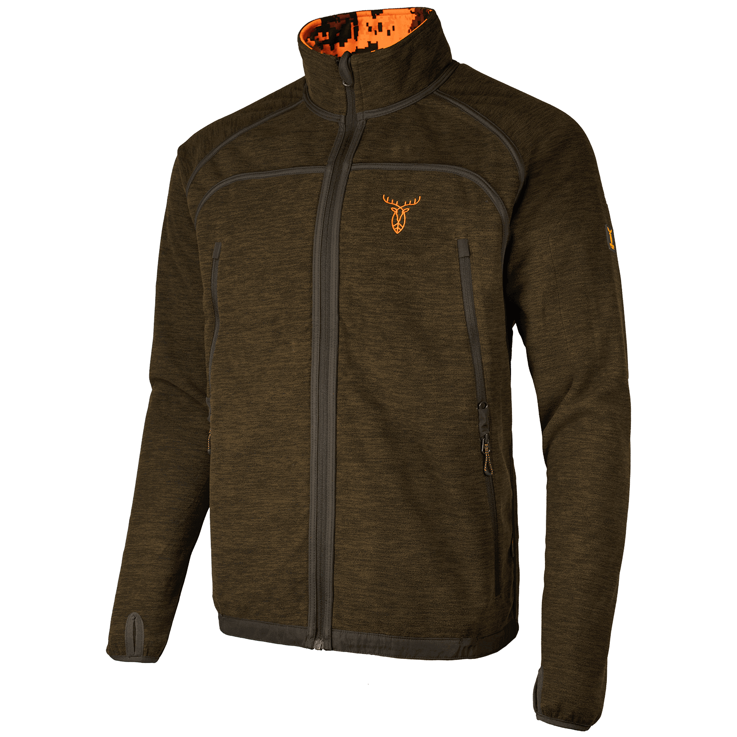  Pirscher Gear omkeerbare jas Fleece- (Blaze/Bruin)