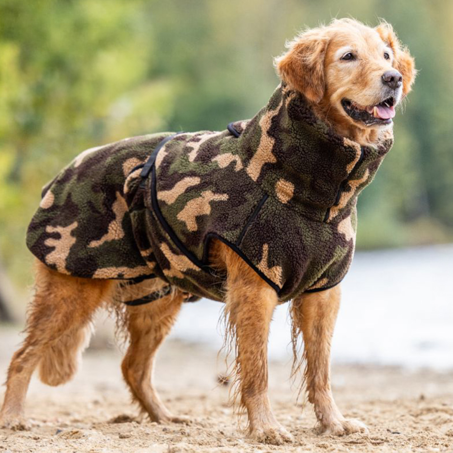 Actionfactory hondencape Warmover (Camo) - Honden toebehoren