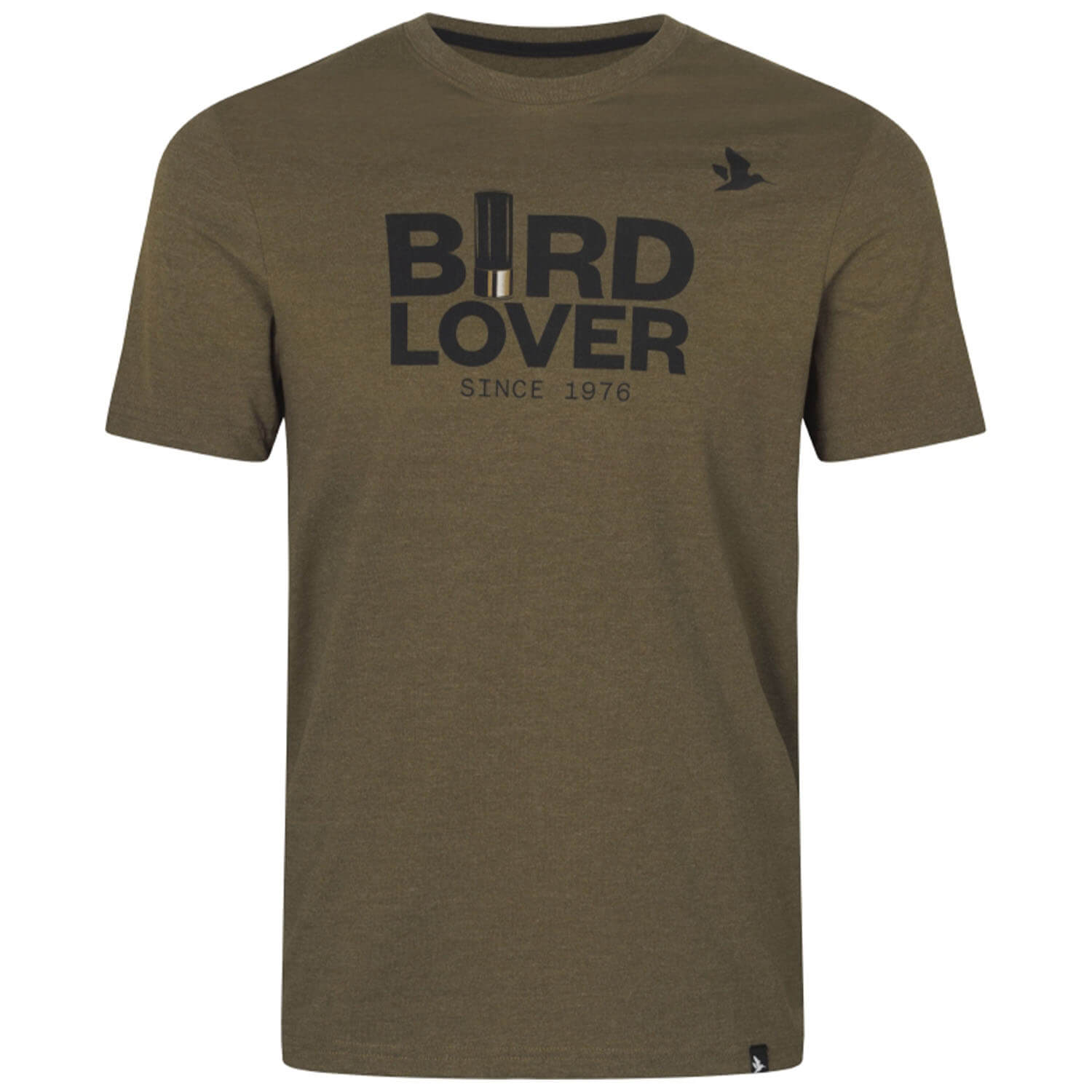  Seeland T-shirt Vogelliefhebber (Donker Olijf gemêleerd) - Jachtshirts